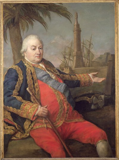 Pierre de Suffren-Saint-Tropez (1729-88) Vice Admiral of France by Pompeo Girolamo Batoni